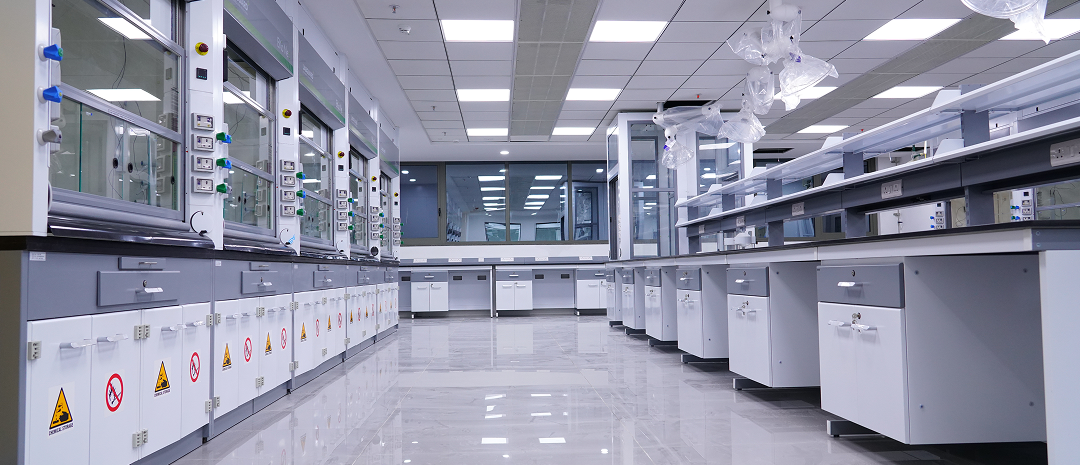 Scientists working in a lab