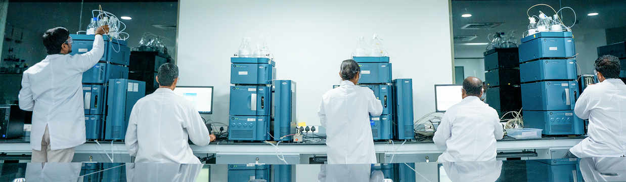 Scientists working in a lab